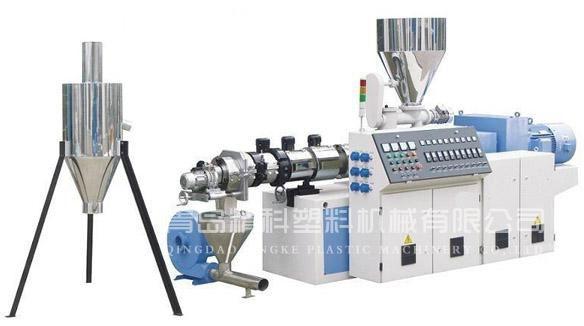 PVC double screw plastic granulator 4