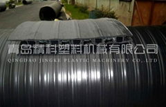 HDPE large diameter double flat wall plastic wrapping tube equipment