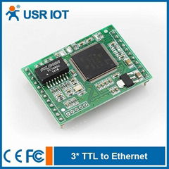 Triple Serial TTL UART to Ethernet Module