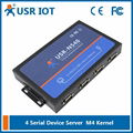 4 Serial RS232 RS485 RS422 to Ethernet Converter