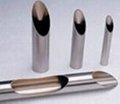 In polished stainless steel tube 2