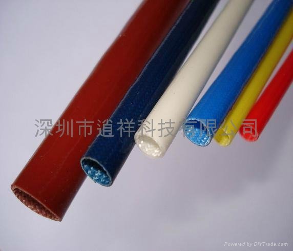 silicone rubber fiberglass (fiber inside and rubber outside) sleeving 3