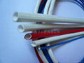 Silicone rubber fiberglass (rubber inside and fiber outside) sleeving 2
