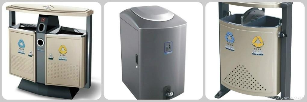 Stainless Steel Outdoor Garbage Can  4