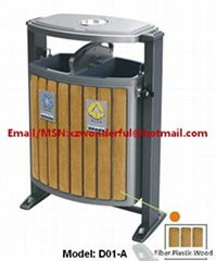 Stainless And Recycling Garbage Bin D01-A