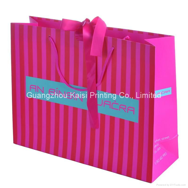 Paper bags printing for gift with cotton handles 2