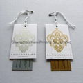 Clothing hang tags with strings attached customized printed