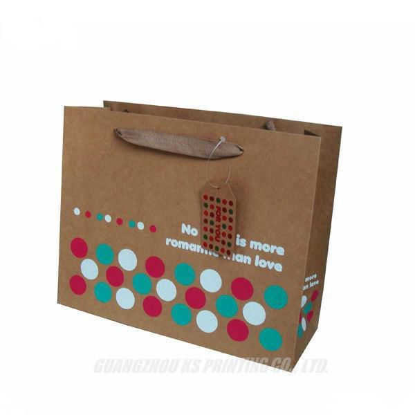 Paper shopping bags with handles customized print 5