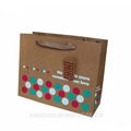 Paper shopping bags with handles customized print