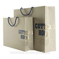 Custom Luxury paper bags for gift packaging with cotton handles foil stamping 5