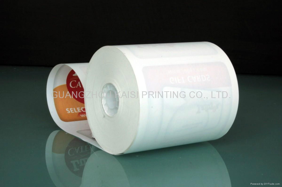 Custom thermal paper on rolls printing for cash register using 2