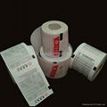 Custom thermal paper on rolls printing for cash register using