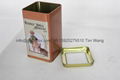 tin box with clear window lid 