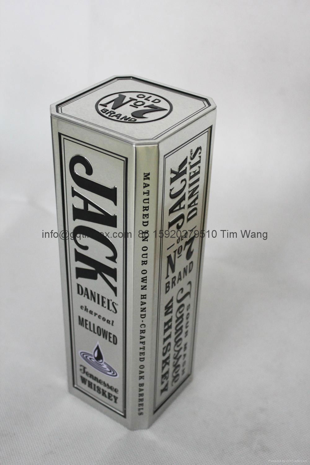 whiskey packaging tin box, wine tin  3