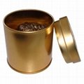 round tea tin inner lid /tea tin box round shape 1