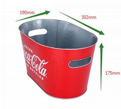 tin ice bucket ， ice bucket tin box 
