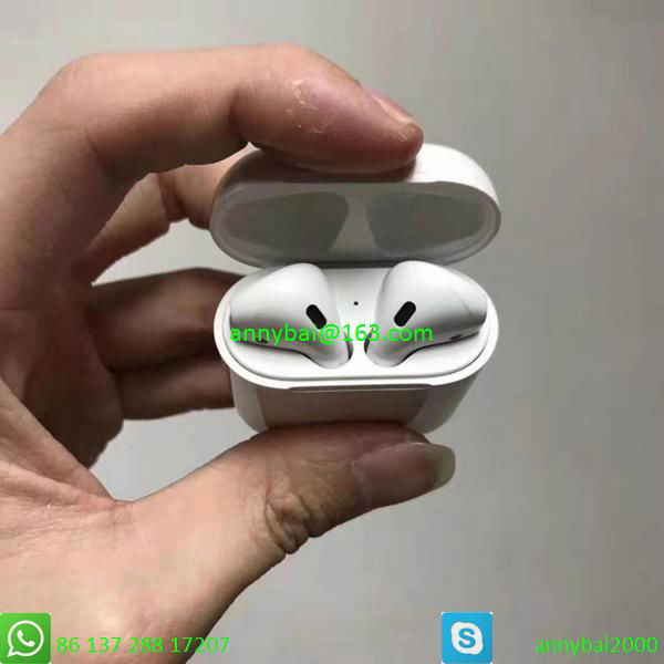 Cheap airpods2 with normal quality for wholesale with wireless charging case  4