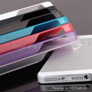 Matte Clear Ultra-Slim Case Skin Cover For iPhone 5 5th Gen(multi-color,0.5mm) 3