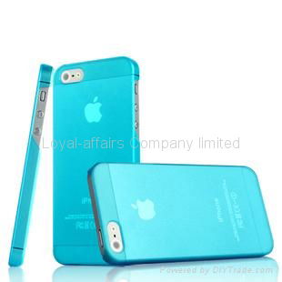 Matte Clear Ultra-Slim Case Skin Cover For iPhone 5 5th Gen(multi-color,0.5mm) 4