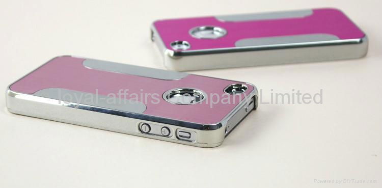 Luxury Aluminum Back Hard Case Cover Shell for iPhone 4 4s  4