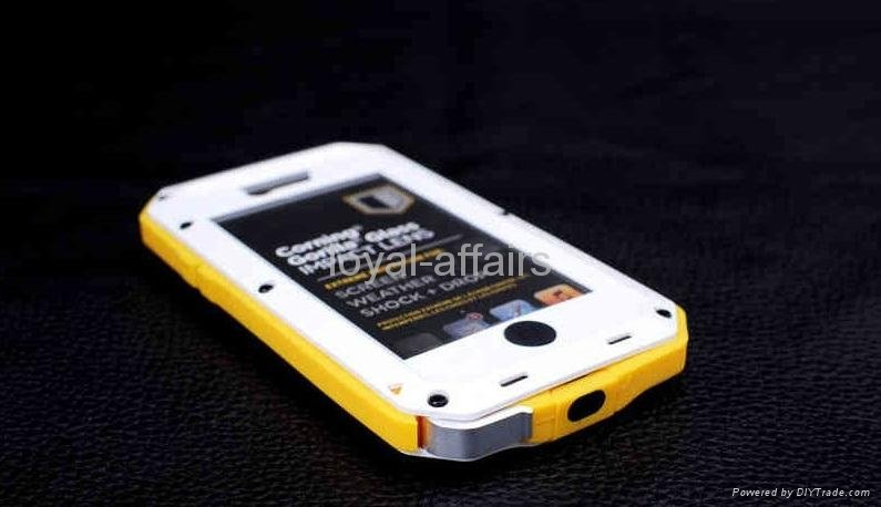 1:1 Lunatik Taktik Extreme 4 proofs PC Case with gorilla glass for iphone5 5