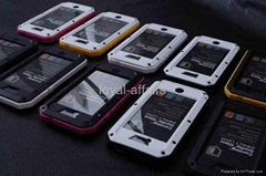 1:1 LUNATIK Extreme metal Case cover skin with Gorilla Glass for iPhone 5C 