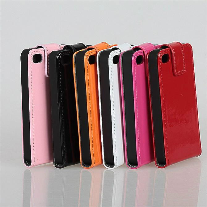 protective candy pattern leather case for iphone 4/4s 2