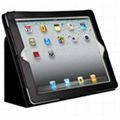 Protective Litchi pattern PU leather case for new ipad /ipad 3 5