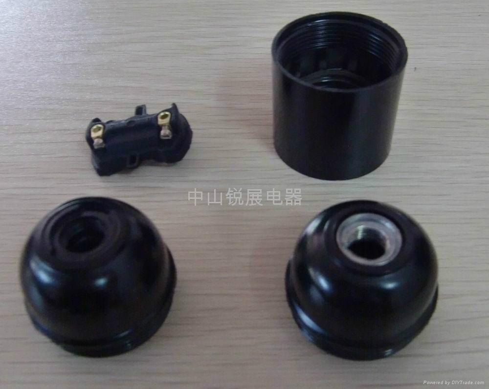 E27电木锁线式灯座