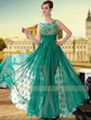 30650 Green Color Fashion See Through Silk Chiffon Prom dress 2015