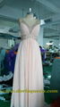 drop shipping hot sale floor length original design V-neck evening dr