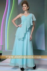 Dorisqueen newest fashion sexy one shoulder formal evening dresses