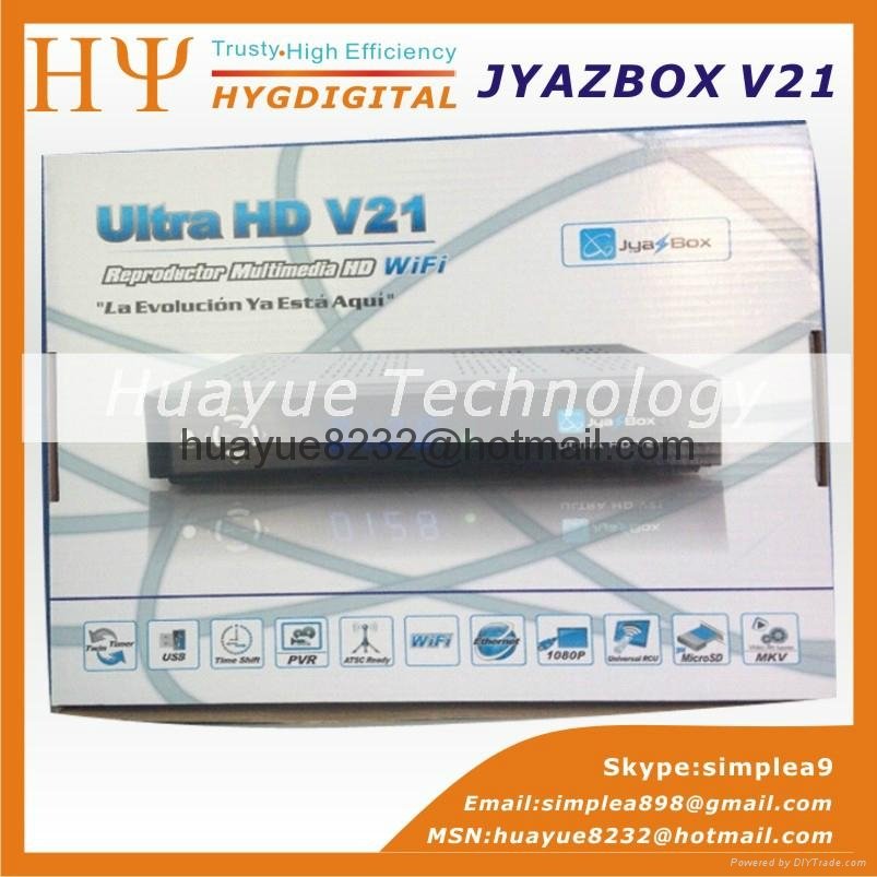 Jyazbox Ultra HD V21 FTA Digital Satellite TV Receiver With JYNXBOX ULTRA HD V21 5