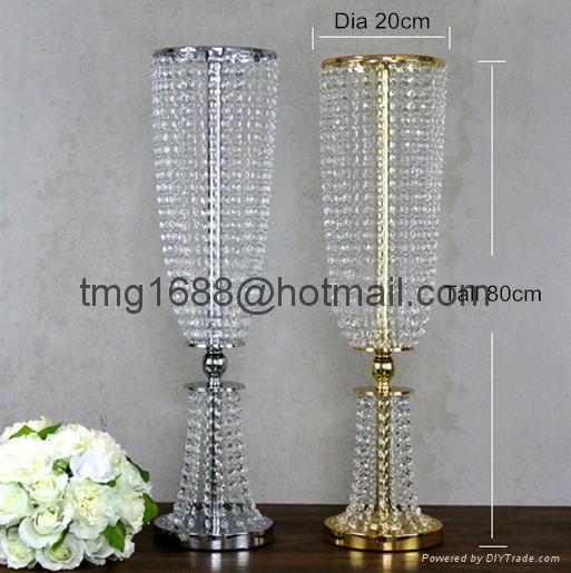 CM-1054-80 Wedding Centerpieces Acrylic Crystal Flower Stand (Size:80*20)