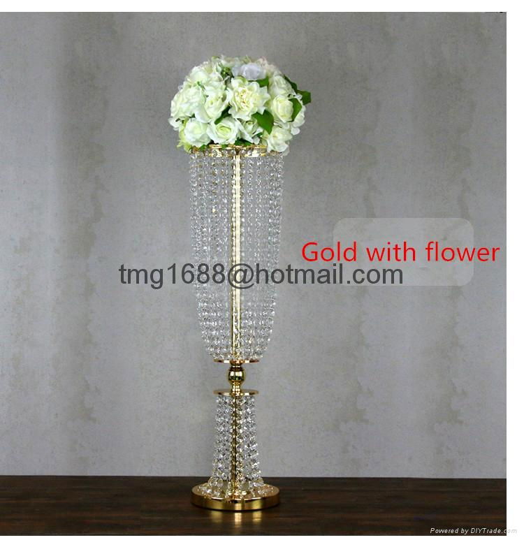 CM-1054-80 Wedding Centerpieces Acrylic Crystal Flower Stand (Size:80*20) 4