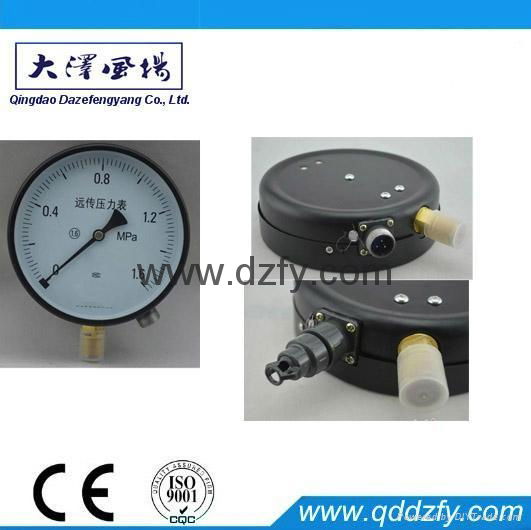 Remote transmission pressure gauge 