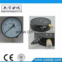 Remote transmission pressure gauge 