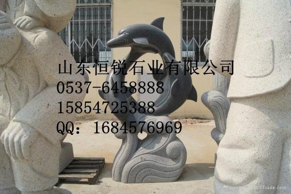 动物雕塑海豚艺术体 1