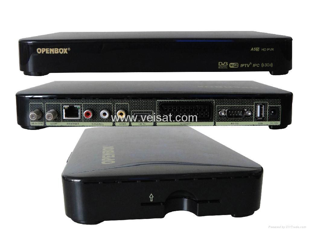 New Satellite Receiver Openbox A5S Support IPTV+WIFI+IKS