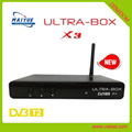 ultra box x3 dvb t2 tv receiver support iptv h.265 2