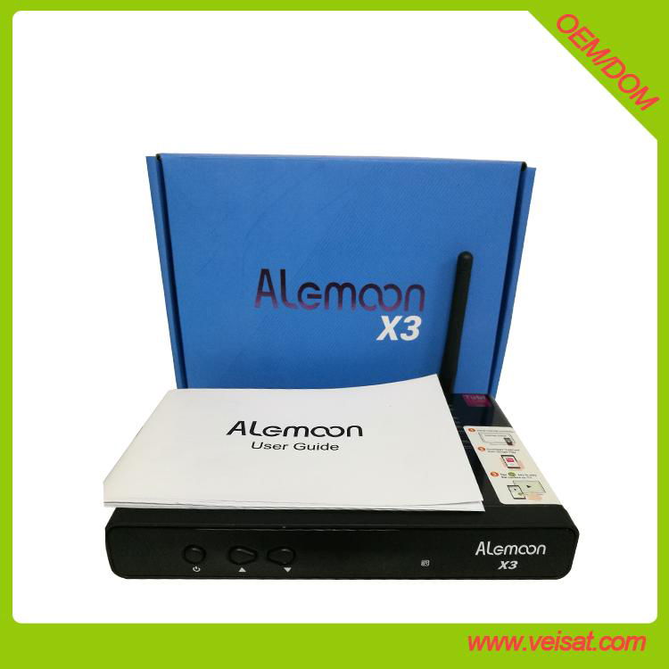 Alemoon X3 DVB-T2 set top box with wifi built in support H.265 HEVC 2