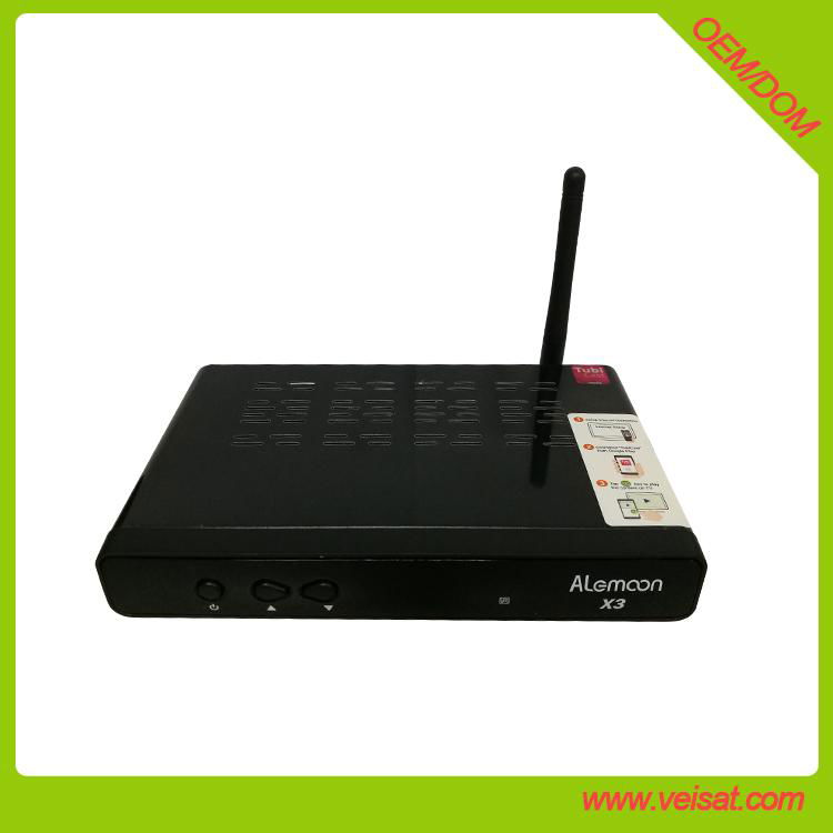 Alemoon X3 DVB-T2 set top box with wifi built in support H.265 HEVC 5