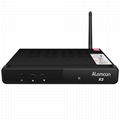 Alemmon X3廠家高清數字機頂盒內置WIFI支持IPTV帶投屏功能