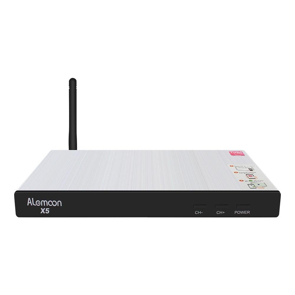 Alemoon X5 DVB-S2+T2 H.265 HEVC Combo IPTV Receiver with TubiCast Built-in WIFI 2