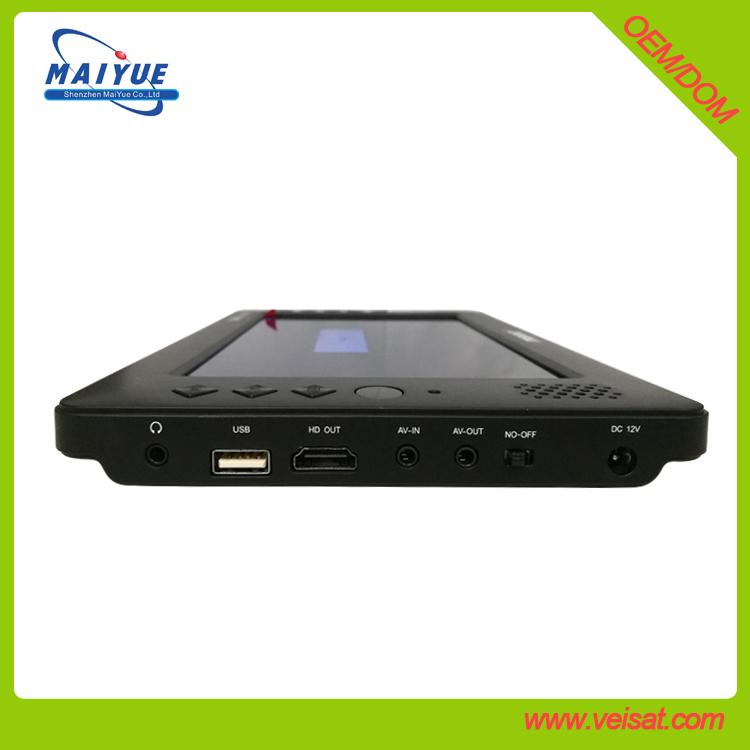 9” car DVB-T2 set top box support H.264 & H.265 HEVC 5