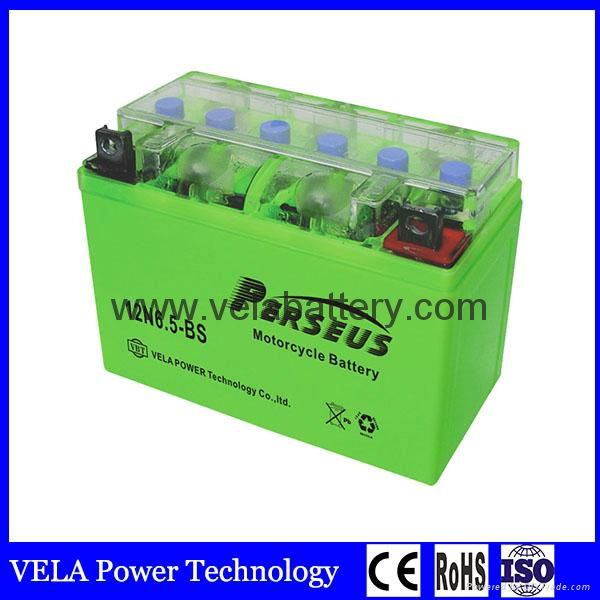 China Brand Good Design 12N6.5-BS GEL Lead Acid Motorcycle Battery