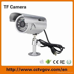 Play & play Sound recording Infrared night-vision cheap cctv bullet tf camera