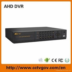 2015 Highly Recommend New CCTV 4CH AHD DVR With 1HDD IP analog mixed