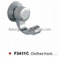 zinc alloy robe hook bathroom accessories clothes hook 2