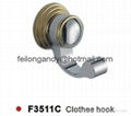 zinc alloy robe hook bathroom accessories clothes hook 3